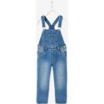 Blaue Vertbaudet Jeans-Overalls für Kinder mit Schnalle aus Baumwolle für Mädchen Größe 158 