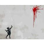 Reduziertes Banksy Malen nach Zahlen 
