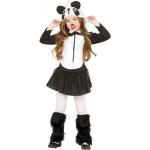 Schwarze Panda-Kostüme aus Polyester für Kinder Größe 98 