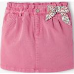 Pinke Blumenmuster Vertbaudet Kinderkleider A-Linie mit Reißverschluss aus Baumwolle für Mädchen Größe 146 