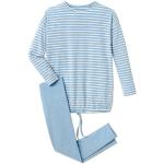 Reduzierte Hellblaue Melierte TCHIBO Bio Nachhaltige Kinderschlafanzüge & Kinderpyjamas aus Baumwolle Größe 158 