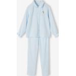 Himmelblaue Bestickte Vertbaudet Lange Kinderschlafanzüge mit Glitzer aus Baumwolle für Mädchen Größe 158 