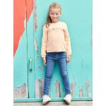 Blaue Vertbaudet Skinny Jeans für Kinder mit Reißverschluss aus Baumwolle für Mädchen Größe 140 