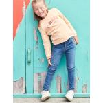 Blaue Vertbaudet Skinny Jeans für Kinder mit Reißverschluss aus Baumwolle für Mädchen Größe 98 
