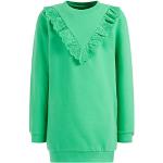 Grüne Melierte We Fashion Kindersweatkleider aus Baumwolle für Mädchen Größe 170 für den für den Winter 