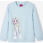 Hellblaue Langärmelige Die Eiskönigin - völlig unverfroren Kindersweatshirts aus Baumwolle für Mädchen Größe 110 für den für den Herbst 