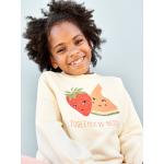 Beige Vertbaudet Kindersweatshirts aus Baumwolle für Mädchen Größe 140 