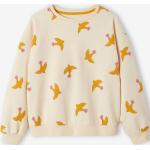 Gelbe Langärmelige Bio Kindersweatshirts mit Tiermotiv aus Baumwolle für Mädchen Größe 116 