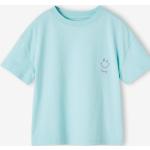 Türkise Kurzärmelige Printed Shirts für Kinder & Druck-Shirts für Kinder aus Baumwolle für Mädchen Größe 146 