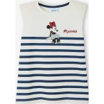 Weiße Bestickte Kurzärmelige Minnie Mouse Entenhausen Minnie Maus Kinder T-Shirts mit Maus-Motiv aus Baumwolle 