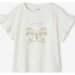 Beige Vertbaudet Pailletten Shirts für Kinder mit Pailletten aus Baumwolle für Mädchen Größe 98 