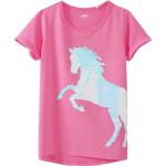Pinke Yigga Bio Nachhaltige Kinder T-Shirts mit Pferdemotiv Größe 158 