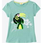 Türkise Blumenmuster NKD Kinder T-Shirts aus Baumwolle für Mädchen Größe 110 