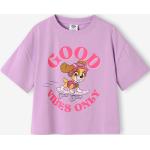 Violette Motiv 3/4-ärmelige PAW Patrol Skye Kinder T-Shirts aus Baumwolle für Mädchen Größe 98 