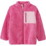 Pinke Topolino Stehkragen Teddyjacken für Kinder & Teddy Fleece Jacken für Kinder mit Reißverschluss aus Fleece für Mädchen Größe 104 