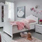 Mädchenbett in Weiß 90x200 cm