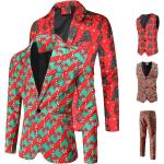 Rote Businesskleidung aus Polyester maschinenwaschbar für Herren Größe 4 XL Weihnachten 