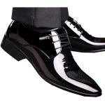 Schwarze Business Spitze Hochzeitsschuhe & Oxford Schuhe aus Leder rutschfest für Herren Größe 42 für den für den Frühling 