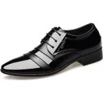 Schwarze Business Spitze Hochzeitsschuhe & Oxford Schuhe aus Leder rutschfest für Herren Größe 38 für den für den Frühling 