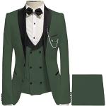 Armeegrüne Business Hochzeitsanzüge mit Halloween-Motiv mit Reißverschluss für Herren Größe XS 3-teilig für den für den Herbst 