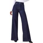 Marineblaue Sexy Ripped Jeans & Zerrissene Jeans aus Leinen für Damen Größe L für den für den Sommer 