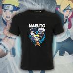 Schwarze Elegante Kurzärmelige Naruto Kinder T-Shirts aus Polyester 