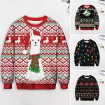 Bunte Langärmelige Rundhals-Ausschnitt Herrensweatshirts Weihnachten für den für den Winter 