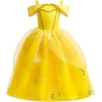 Gelbe Dornröschen Cosplay-Kostüme aus Baumwollmischung für Mädchen 