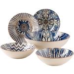 Reduzierte Blaue Mediterrane Mäser Group Müslischalen aus Keramik 5-teilig 