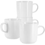Silberne Skandinavische Kaffeetassen-Sets aus Porzellan stapelbar 4-teilig 4 Personen 