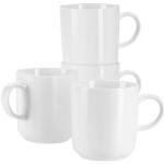 Silberne Skandinavische Kaffeetassen-Sets aus Porzellan stapelbar 4-teilig 4 Personen 