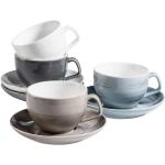 Blaue Mäser Group Runde Kaffeetassen-Sets aus Keramik mikrowellengeeignet 8-teilig 