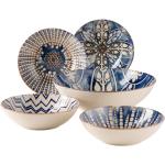 Blaue Mediterrane Geschirrservice aus Keramik 