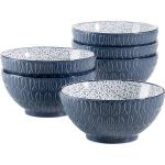 Blaue Moderne Mäser Group Runde Schüssel Sets & Schalen Sets aus Keramik mikrowellengeeignet 6-teilig 