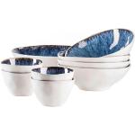 Blaue Mäser Group Frozen Runde Schüssel Sets & Schalen Sets aus Keramik 9-teilig 