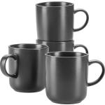 Graue Gestreifte Moderne Mäser Group Kaffeetassen-Sets aus Keramik stapelbar 4-teilig 