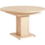 Esstisch MÄUSBACHER Tische braun (eiche sägerau) Esstische rund oval Tisch mit Auzugsfunktion in 2 Größen