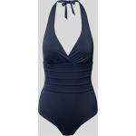 Dunkelblaue Unifarbene Magic Bodyfashion Neckholder Badeanzüge aus Polyamid für Damen Größe M 