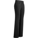 Schwarze ASCARI Stretchgürtel mit Reißverschluss aus Baumwolle für Damen Übergrößen Länge 80 