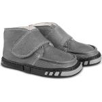 Graue Outdoor Schuhe aus Leder Gefüttert für Kinder Größe 23 für den für den Winter 