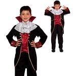 Rote Vampir-Kostüme für Kinder Größe 122 