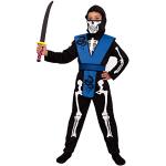 Schwarze Ninja-Kostüme für Kinder Größe 110 