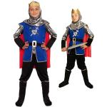 Blaue Ritter-Kostüme für Kinder Größe 92 