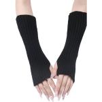 Accessoires Handschuhe Strickhandschuhe Sonia Rykiel Strickhandschuhe schwarz Motivdruck Casual-Look 