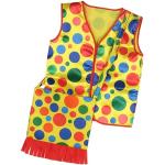 MagiDeal Clown Weste Clown-Anzug mit Clown Tasche, Clown-Kostüm Zubehör für Halloween, Rollenspiele, Karneval, Bühnenauftritt