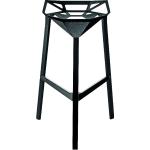 Schwarze Magis Barhocker & Barstühle lackiert aus Aluminium stapelbar 