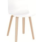 Weiße Magis Transparente Stühle lackiert aus Eschenholz 