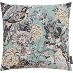 Mintgrüne Blumenmuster Kissenbezüge & Kissenhüllen mit Reißverschluss aus Textil 60x60 