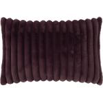 Auberginefarbene MAGMA Kissenbezüge & Kissenhüllen mit Reißverschluss aus Textil 40x60 