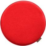 Rote Unifarbene Runde Sitzkissen rund 35 cm aus Baumwollmischung 